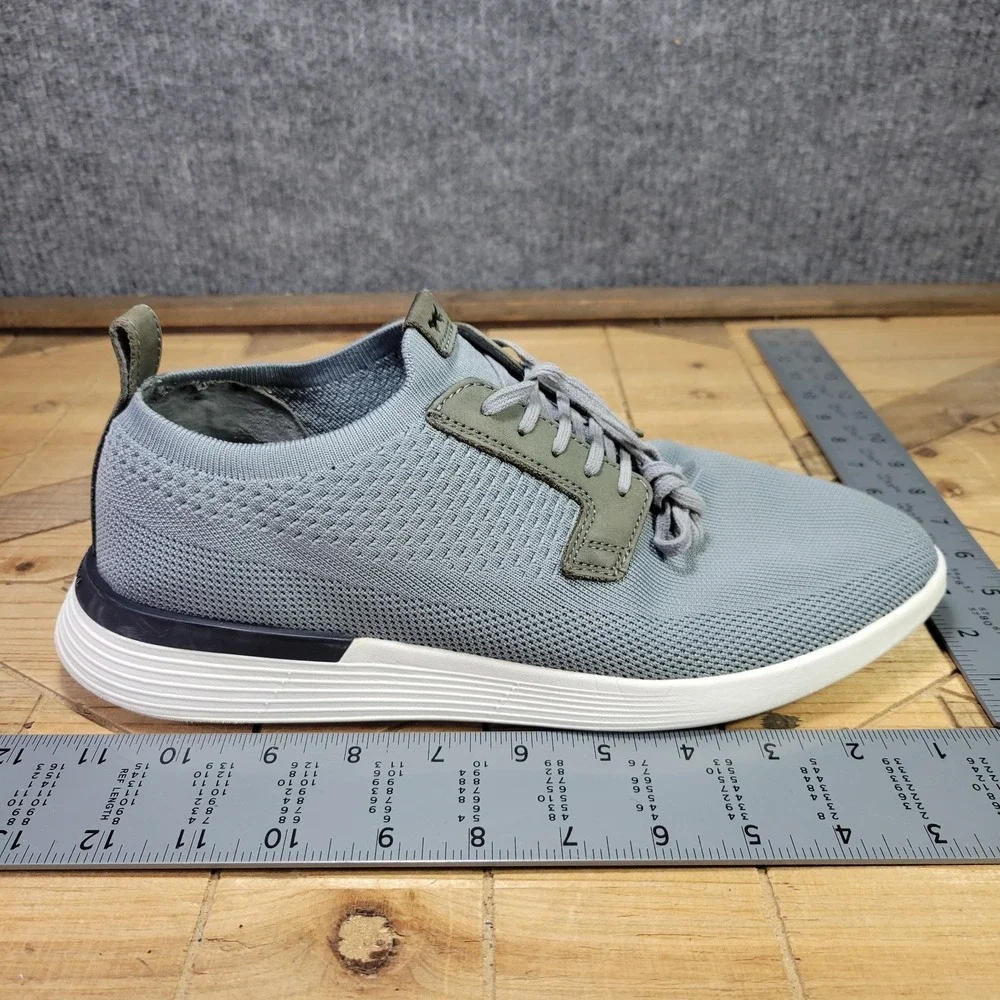 Wolf & Shepherd Swiftknit Derby Shoes Men's 11 Gray White Knit Comfort Sneakers